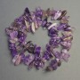 Amethyst Beads on a String Natural Stone Needle Chips, Diameter 14x5x6mm+-, Length 41cm+