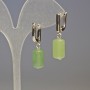 Jade Cylinder Earrings, diameter 14x8mm+/-, length 3cm