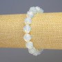 Opalite Bracelet, Synthetic Moonstone, Faceted, Diameter 11x11mm+/-, Length 18cm+/- Stretch