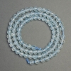 Topaz natural stone beads faceted round bead, diameter 5 mm ±, length 38 cm ±