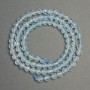 Natural Topaz Beads, Faceted Round, diameter 4mm+/-, length 38cm+