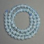 Natural stone beads Topaz faceted round bead, diameter 6.5 mm +- , length 39 cm +-
