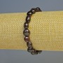 Bracelet Garnet natural stone tumbled, diameter 11x9-8x7mm+-, length 18cm+- stretch