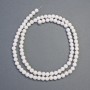 White Agate Beads (Pressed), Smooth Round Bead, Diameter 4.5mm+/-, Length 40cm+/- on Fishing Line