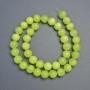 Onyx Beads smooth ball (pressed), diameter 10.5mm+-, length 39cm+- on fishing line