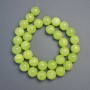 Onyx Beads, Smooth Round Bead (Pressed), Diameter 12mm+/-, Length 39cm+/- on Fishing Line