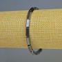 Hematite Rectangle Bracelet, black colour, diameter 10x4mm+-, length 18cm+- stretch