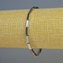 Hematite Rectangle Bracelet, silver colour, diameter 9x3mm+-, length 18cm+- stretch