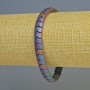 Hematite "Snake" Zigzag Wave Bracelet, Rainbow Colour, Diameter 7x5x5mm+/-, Length 18cm+/- Stretch