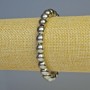Hematite Bead Bracelet, silver colour, 8mm diameter +-, length 18cm+- stretch