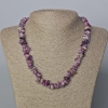 Phosphosiderite Natural Stone Chip Necklace, diameter 13x3-8x4mm+