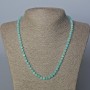 Amazonite Natural Stone Necklace, faceted cube, diameter 4.5x4.5mm+/-, length 52cm+