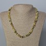 Grossular (Green Garnet) Natural Stone Necklace, chip, diameter 8x4-10x3mm+/-, length 47cm+