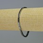 Hematite Bracelet Rectangles Black Colour, diameter 9x3mm+/-, length 18cm+/- stretch