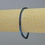 Hematite Bracelet Rectangles Blue Colour, diameter 9x3mm+/-, length 18cm+/- stretch