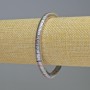 Hematite Bracelet Rondelle Wave Rainbow Silver Colour, diameter 6x1mm+/-, length 18cm+/- stretch