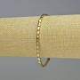 Hematite Bracelet, Rectangular Oval, Gold Colour, Diameter 3x5mm+/-, Length 18cm+/- Stretch