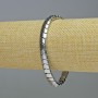Hematite Bracelet Snake Zigzag Wave Silver Colour, Diameter 7x5x5mm+-, Length 18cm+- Stretch