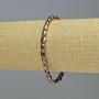 Hematite Bracelet Oval Bronze Colour, Diameter 7x5mm+-, Length 18cm+- Stretch