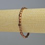 Hematite Bracelet Oval Copper Colour, Diameter 7x6mm+-, Length 18cm+- Stretch