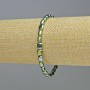 Hematite Bracelet Oval Green Chameleon Colour, Diameter 7x6mm+-, Length 18cm+- Stretch