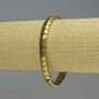 Hematite Bracelet Snake Zigzag Wave Gold Colour, Diameter 7x5x5mm+-, Length 18cm+- Stretch