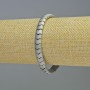 Hematite Bracelet Snake Zigzag Wave Light Matte Grey Colour, Diameter 7x5x5mm+-, Length 18cm+- Stretch