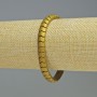 Hematite Snake Zigzag Wave Bracelet Matte Gold Colour, Diameter 7x5x5mm+-, Length 18cm+- Stretch