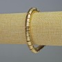 Hematite Rondelle Inserts Bracelet Gold Colour, Diameter 8x2mm+-, Length 18cm+- Stretch