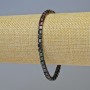 Hematite Bracelet Cubes Petrol Black Colour, Diameter 4x4mm+-, Length 18cm+- Stretch