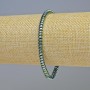 Hematite Bracelet Rondelles, Green Chameleon Colour, Diameter 4x2mm+-, Length 18cm+- Stretch