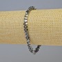 Hematite Bracelet Star Black, diameter 4x4mm+/-, length 18cm+/- stretch