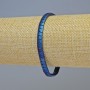 Hematite Bracelet Snake Zigzag Wave Matte Blue, diameter 5x4x3mm+/-, length 18cm+/- stretch