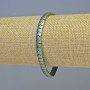 Hematite Bracelet Snake Zigzag Wave Chameleon Green, diameter 5x4x3mm+/-, length 18cm+/- stretch