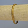 Hematite Snake Zigzag Wave Bracelet, Matte Gold Colour, 5x4x3mm+- Diameter, 18cm+- Length, Stretch