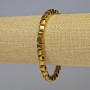 Hematite Cube Bracelet, Dark Gold Colour, 6x6mm+- Diameter, 18cm+- Length, Stretch