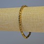 Hematite Cube Bracelet, Dark Gold Colour, Matte & Glossy, 4x4mm+- Diameter, 18cm+- Length, Stretch
