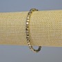 Hematite Cube Bracelet, Bronze Colour, Matte & Glossy, 4x4mm+- Diameter, 18cm+- Length, Stretch