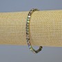 Hematite Cube Bracelet, Rainbow Colour, Matte & Glossy, 4x4mm+- Diameter, 18cm+- Length, Stretch