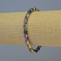 Hematite Bracelet, Hexagon Multicolour, Diameter 5x8mm+-, Length 18cm+- Stretch