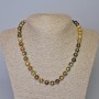 Grossular (Green Garnet) Necklace, Natural Stone Smooth Bead, Diameter 8.5mm+-, Length 47cm+- on a String