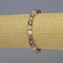 Pink Tourmaline Bracelet natural stone smooth bead, diameter 6mm+-, length 18cm+- stretch
