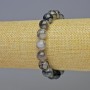 Dragon Vein Agate Bracelet, smooth ball, diameter 10mm+-, length 18cm+- stretch