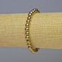 Hematite Bracelet, smooth round bead, gold colour, diameter 6mm±, length 18cm± stretch