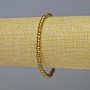 Hematite Bracelet, smooth round bead, dark gold colour, diameter 4mm±, length 18cm± stretch