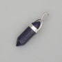 Aventurine 'Cairo Night' Blue Sand (Synthetic) Hexagon Pendant 4cm