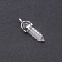 White Hexagon Pendant 41x34x9mm