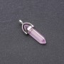 Pink Hexagon Pendant, 41x34x9mm