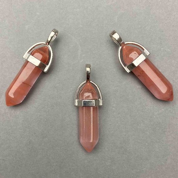 Tourmaline Hexagon Pendant, 4cm