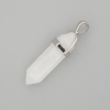 White Quartz Hexagon Pendant, 4cm